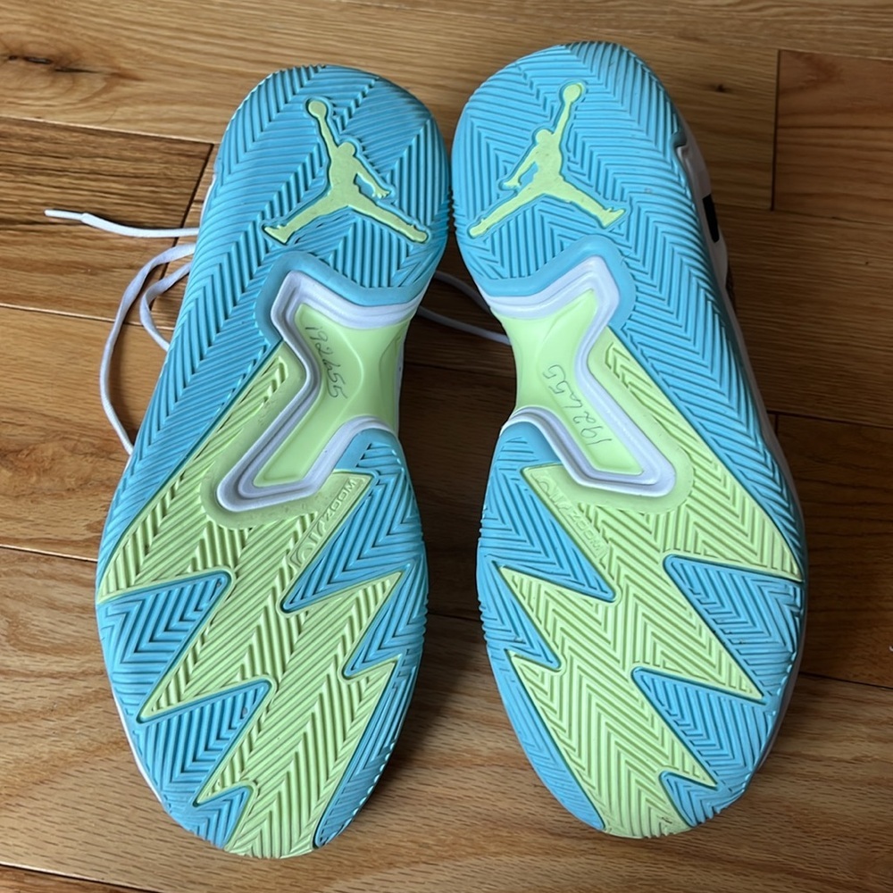 Jordan One Take 4 Mens Basketball Shoes White Coppa Lime Size 12 - Picture 9 of 16